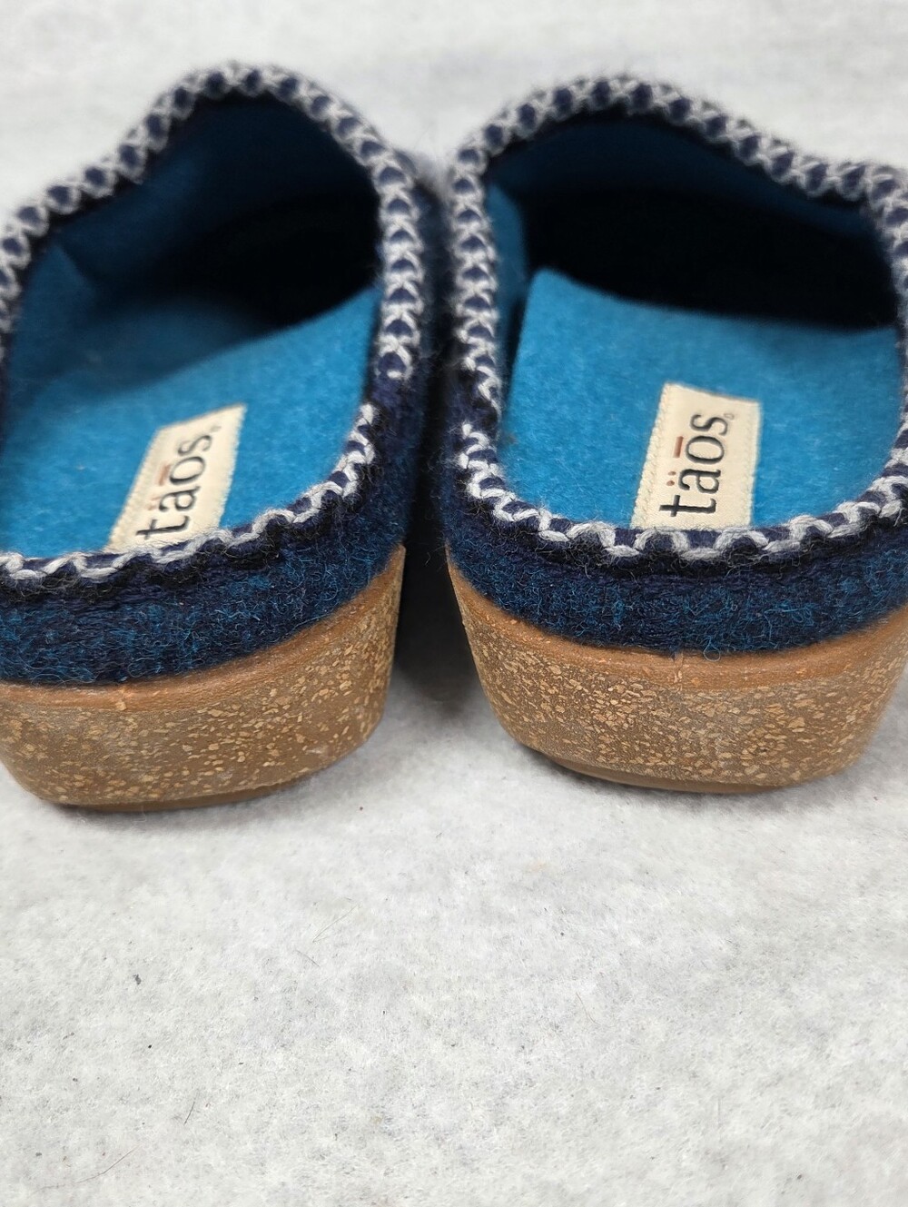 TAOS Women's Woolma Indoor Outdoor Slip on Clog in Blue Size 41 - Picture 4 of 7